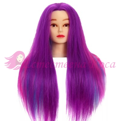 Фризьорска Тренировъчна Глава – Лилав цвят